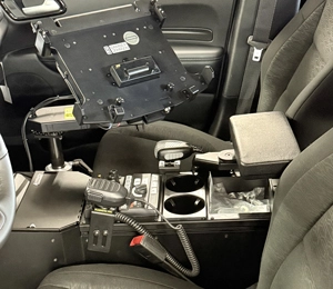 Blue Durango Front Seat